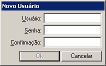 Novo usuário