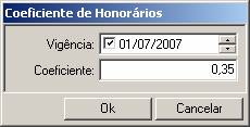 Coeficiente de Honorários